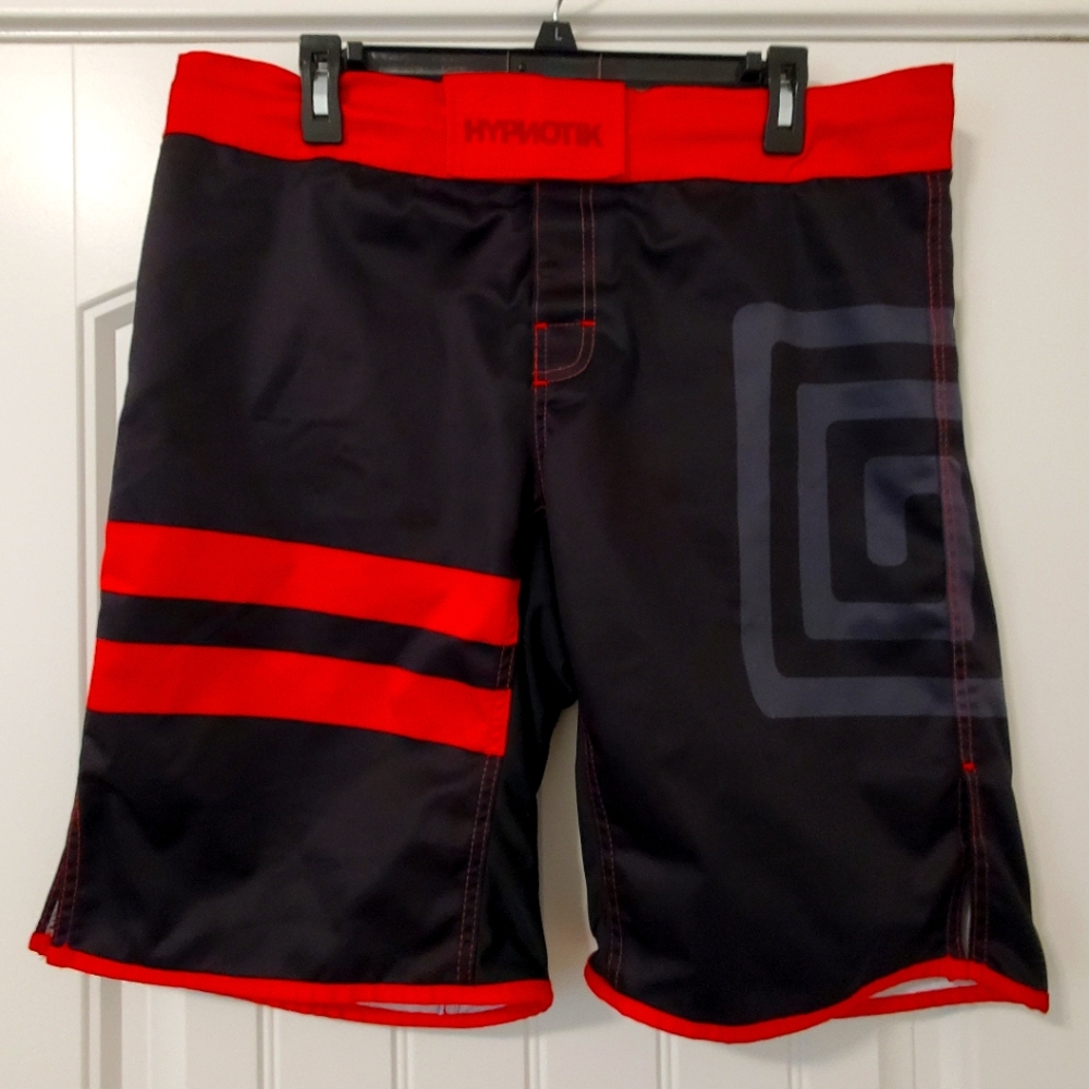 HYPNOTIK "THE STANDARD" BLACK BELT RANK  TRAINING SHORTS FOR GRAPPLING AND MMA